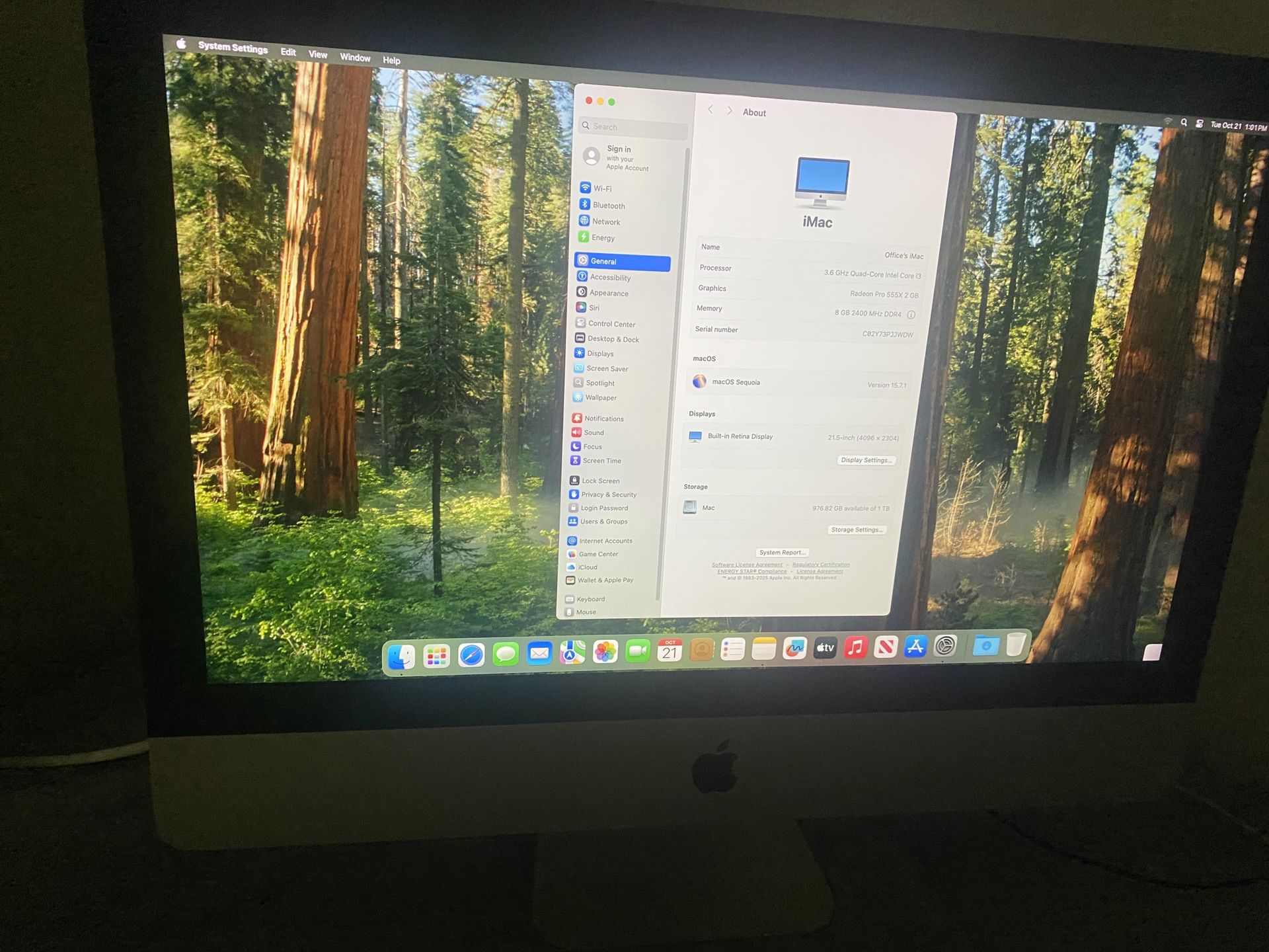 Apple iMac 2019 Quad Core i3 8G Ram 1TB Retina 4K