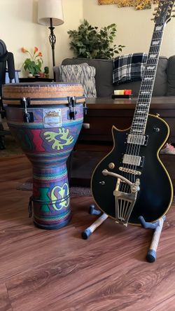 Vintage 2008 ESP LTD Deluxe Custom Electric Guitar w/ Hard Case & Special Edition Remo Drum- “Possible Trade”