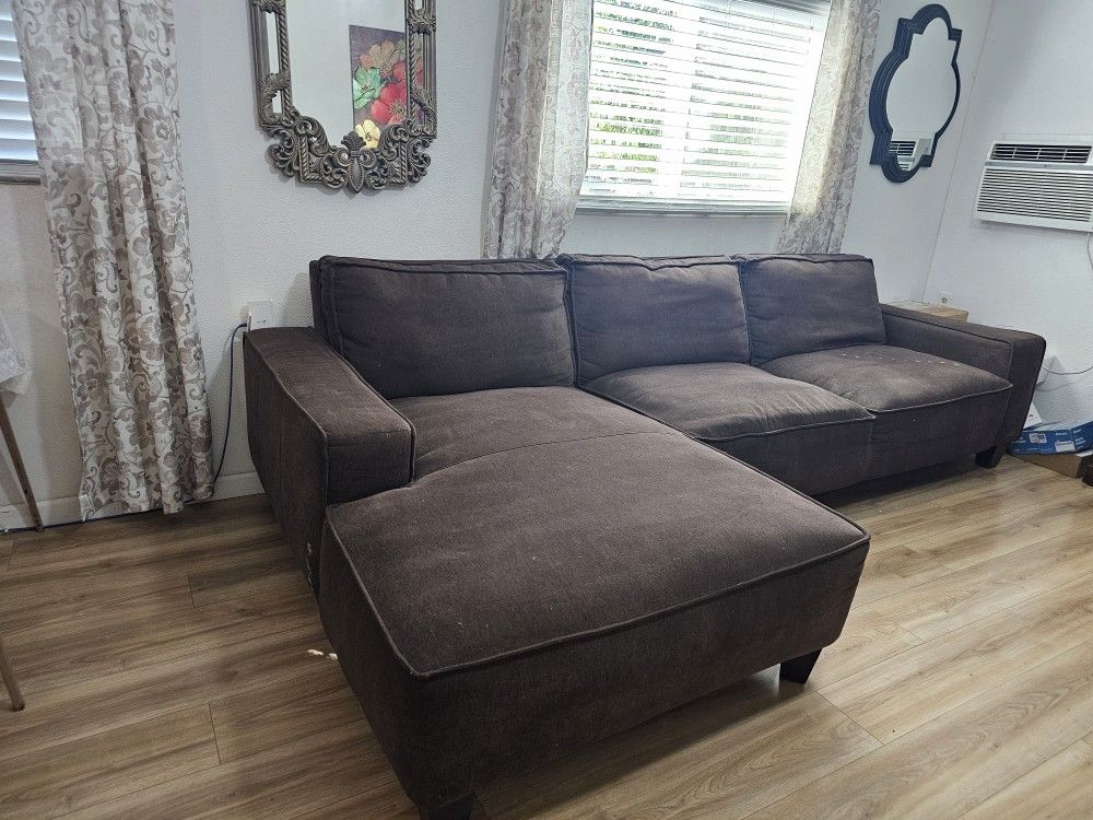 2pc. 117" Sectional Sofa With Chase