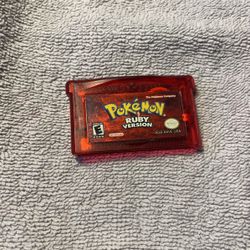 Pokemon Ruby Version GBA Authentic New Battery