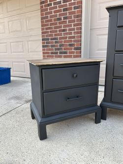 Gorgeous Refinished Black Dresser And Nightstands Set for Sale in Shelby  Township, MI - OfferUp