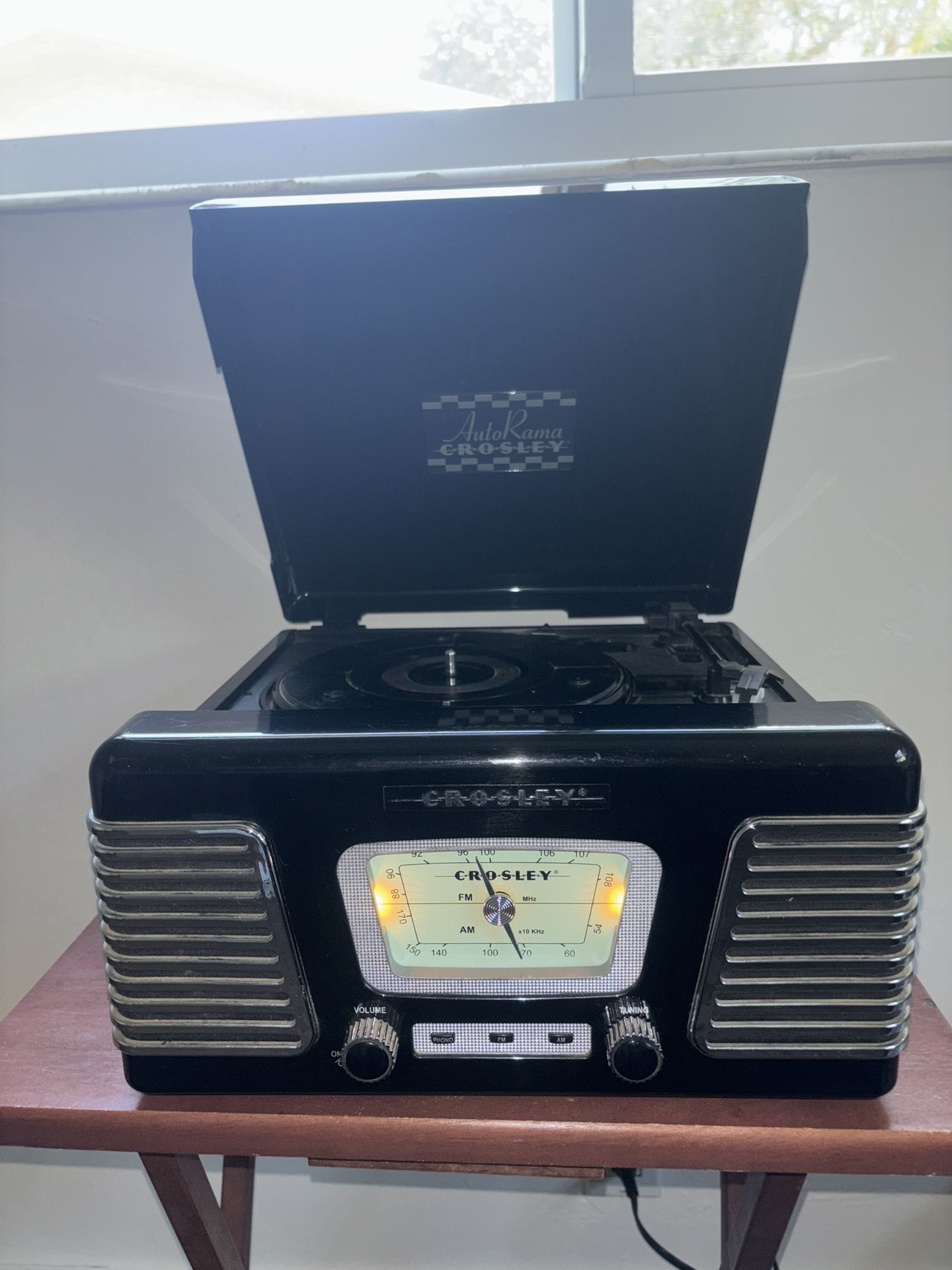 Crosley AutoRama Dashboard Style AM/FM Radio Record Player