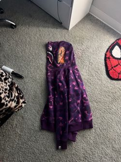 Purple bape jacket