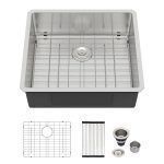 NEW STAINLESS Stainless steel Undermount kitchen sink Undermount 25-in x 22-in Stainless Steel Single Bowl Kitchen Sink