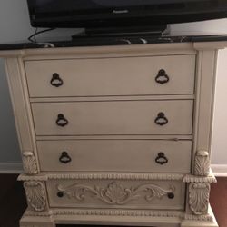 Antique armoire marble top