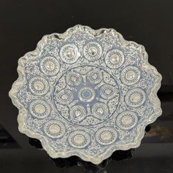 Azzura Turkey Bowl Glass Genuine Silver Handmade  Pale Turquoise Green Plate 9