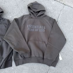 Essential Hoodie Off Black ( Size Medium )
