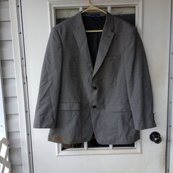 Tommy Hilfiger Men Suit Jacket  R42 Gray 