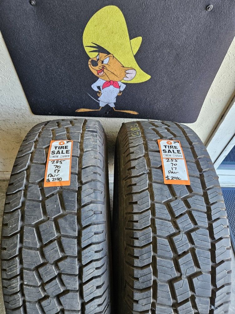 285/70/17 Mastercraft Tires (2)