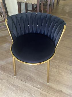Black And Gold Modern Chairs 