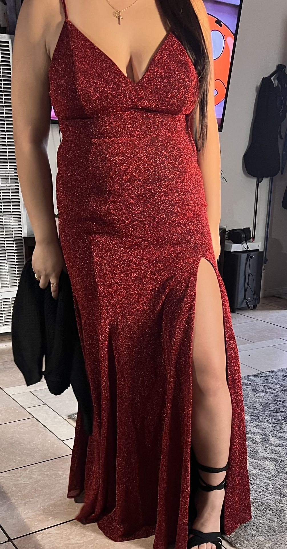 Red Prom Dress (Large)