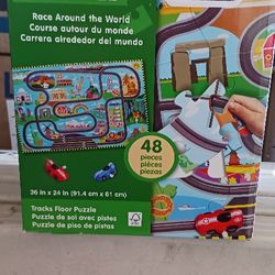 Melissa And Doug Tracks Floor Puzzle 