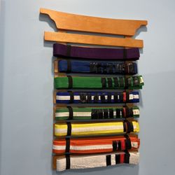 Martial Arts Belt Holder …. Still In Box And Not Opened