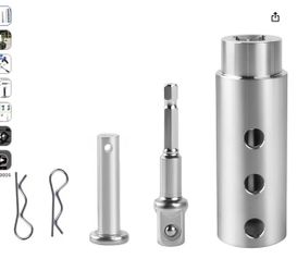 Trailer Jack Drill Adapter, 1 Inch Drive Shaft Compatible, Turbo