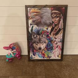 Native American Theme Poster Size Picture - Brand New 