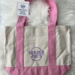 Mini Pastel Canvas Tote  Bags 