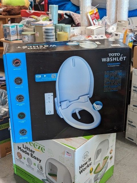 TOTO SW2024#01 A200 WASHLET Electronic Bidet Tolet Seat with SoftClose Lid, Elongated, Cotton White