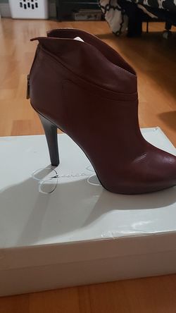 Jessica Simpson booties color red wine