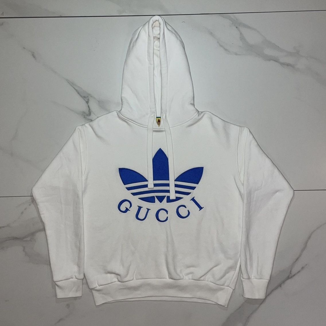 Gucci X Adidas Hooded Sweatshirt White SS22 Size XXS