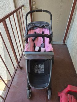 Evenflo pink stroller