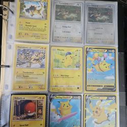 Pokémon Card Binder – English & Japanese – Pikachu, EX, V Cards
