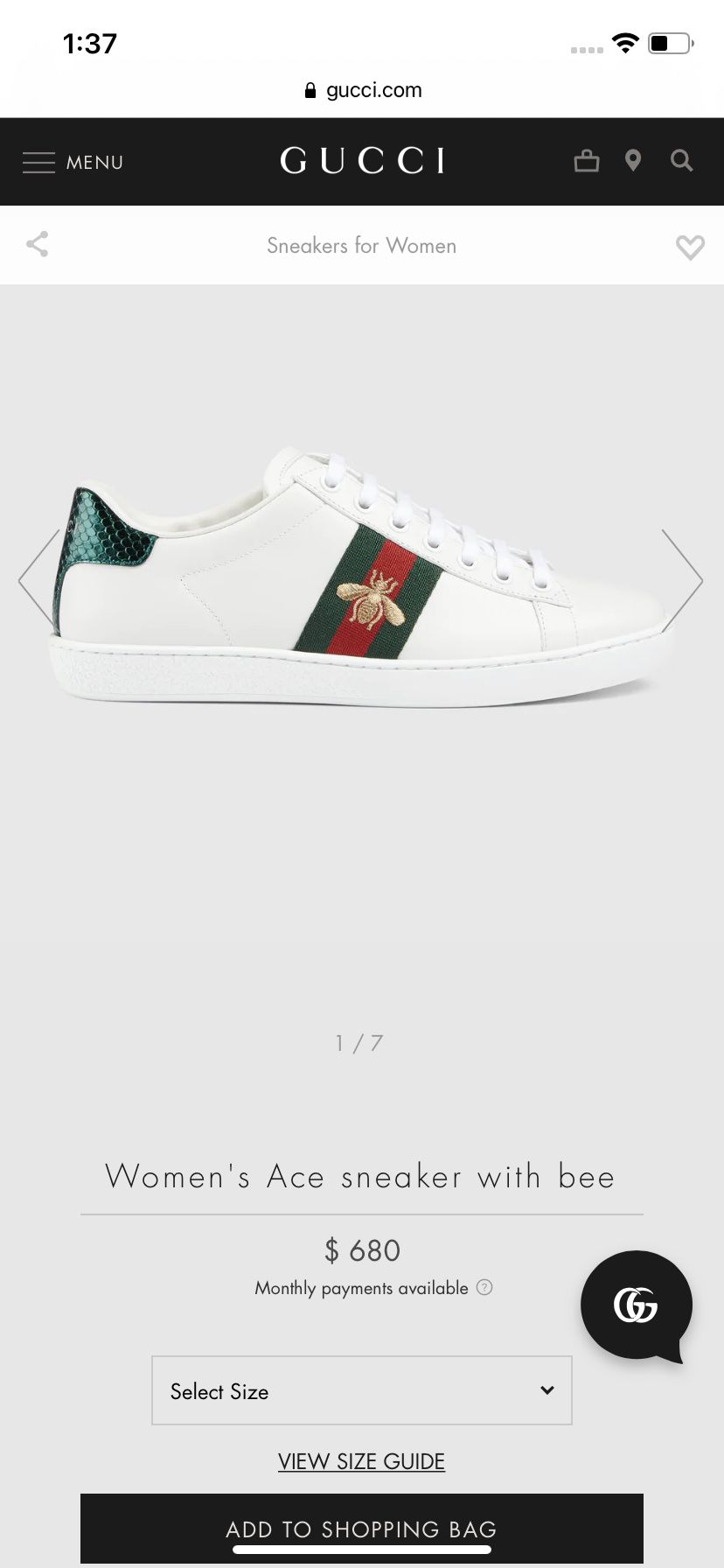 Brand New Authentic Women’s Gucci Sneakers