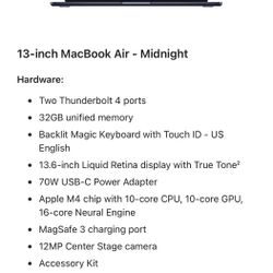 13 Inch MacBook Air M4