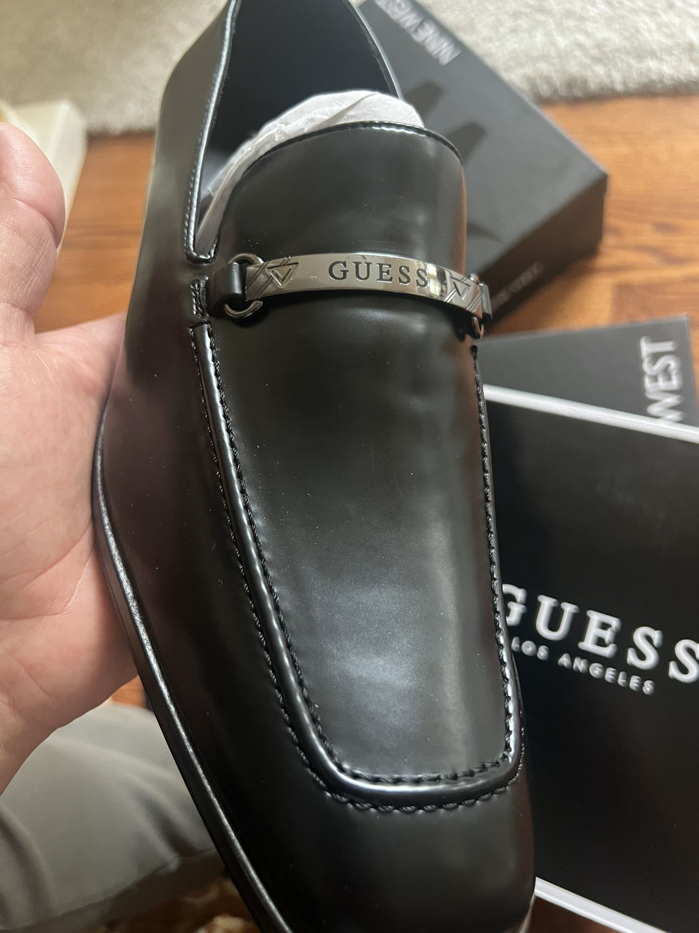 Guess Men's Square Slip On Dress size 12 &13