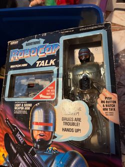 The vintage 1993 Toy Island Audiotronic RoboCop (12-inch version)