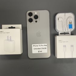 iPhone 15 Pro Max Unlocked 256GB