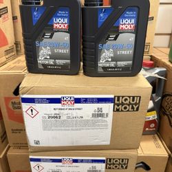 Liqui Moly 10w40 20W50 6 Quarts Motorcycle Oil 