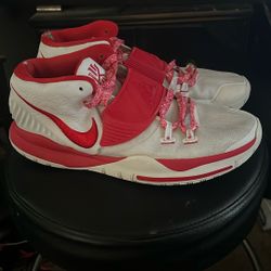 Kyrie 6 Red And White Colorway
