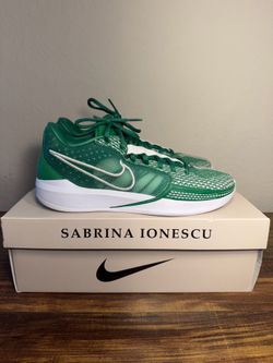 Nike Sabrina 1 TB Apple Green/White Basketball Shoes Women's US 8.5 Medium