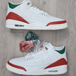 Nike Air Jordan 3 Retro El Vuelo Mexico Luchador IO1752-100 Mens Size 14 B Grades