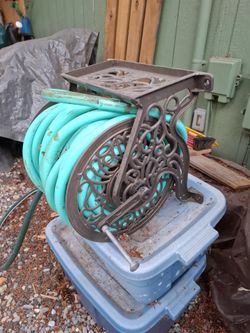 Hose reel and 50ft hose