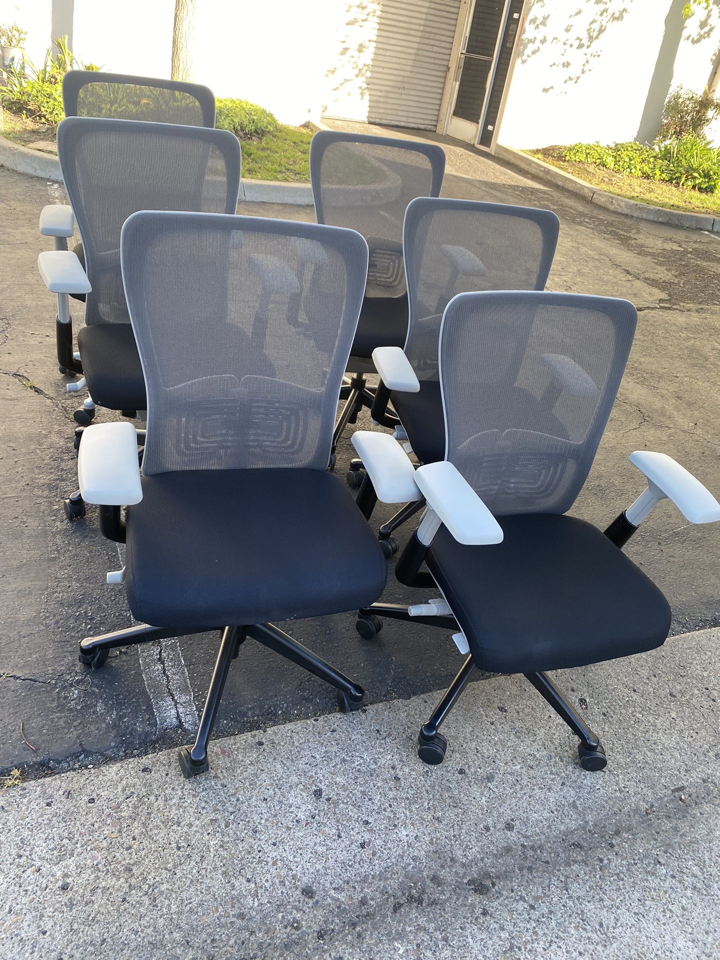 Haworth Zody high mesh back fully loaded office chairs