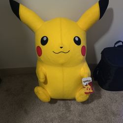 27 Inch Pikachu Plushy Pristine Condition With Tag