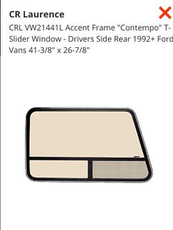 Car window- van window- sliding -ford or GM
