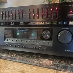 Onkyo surround sound receiver & Eq.