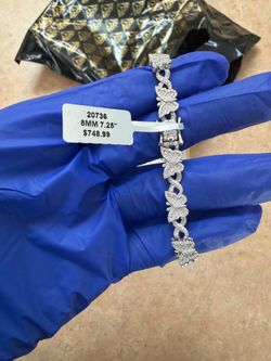8mm Diamond Butterfly Bracelet