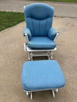 🩵Nursery Rocking Chair with Ottoman 🩵