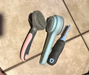 Pet Grooming Brush Set – 3 Pieces