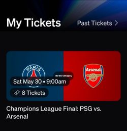 Cosm LA PSG vs Arsenal 05/30  champions final
