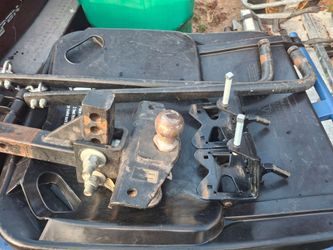 Sway bar brackets &ball hitch $75 firm