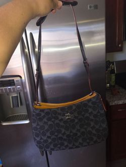 Coach black denim
