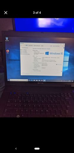 Dell laptop win10 500gb hd 4 GB RAM CD DVD RW WiFi ready battery is good charger included