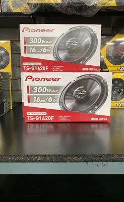 4 new pioneer 6.5 speakers with free installation