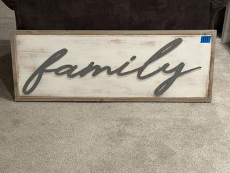 Farmhouse Family Wooden Wall Sign