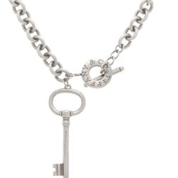 Sterling silver Tiffany & Co chain necklace w/pendant and toggle clasp