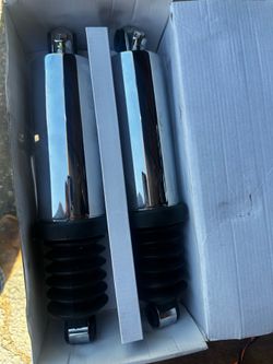 harley Roadking chrome air shocks